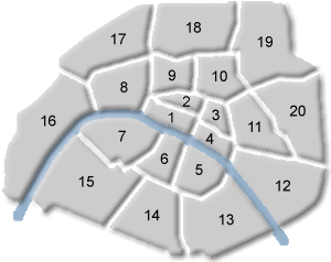 map of paris